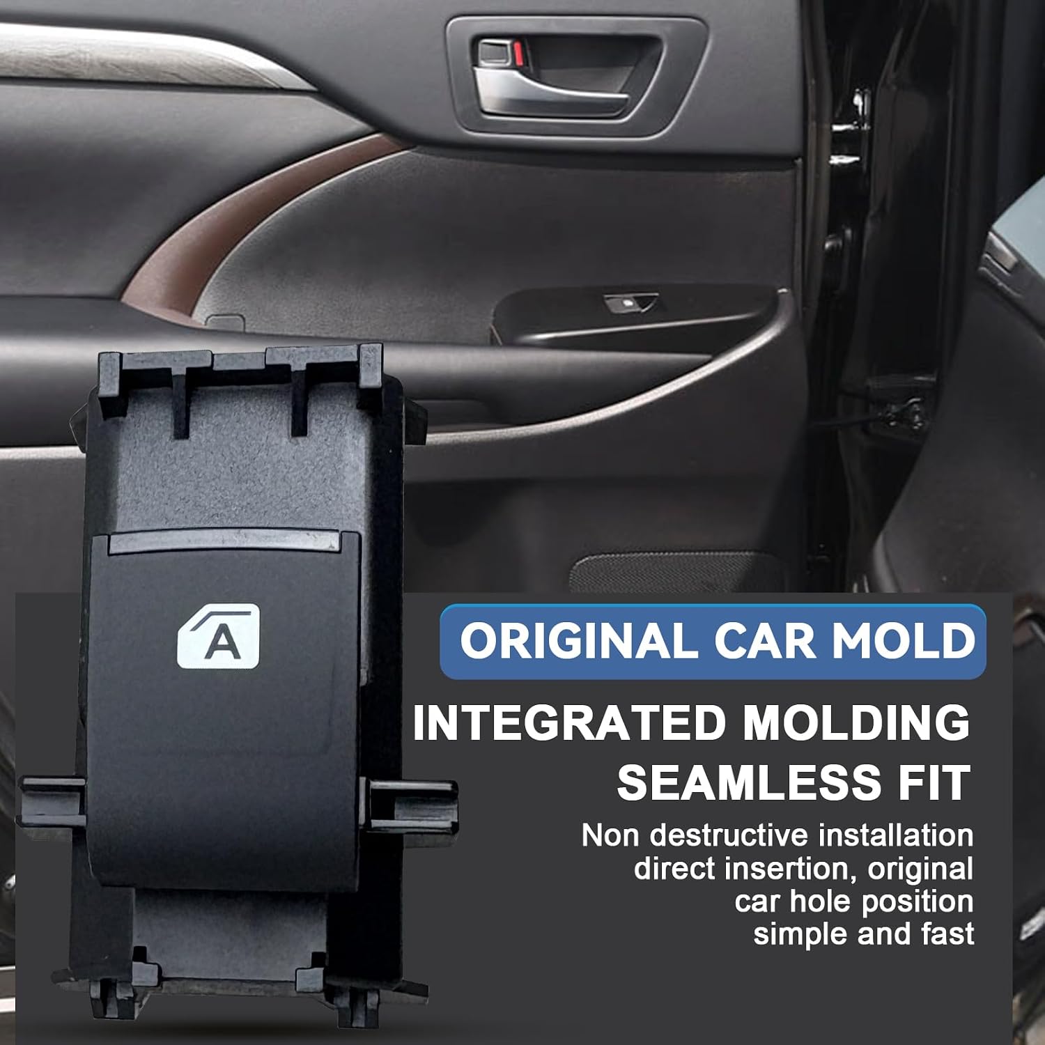 Rear Passenger Window Switch (2-Pack, Auto Upgrade) - Fits 14-21 Highlander, 16-21 Tacoma Toyota - W/Pry Tool​