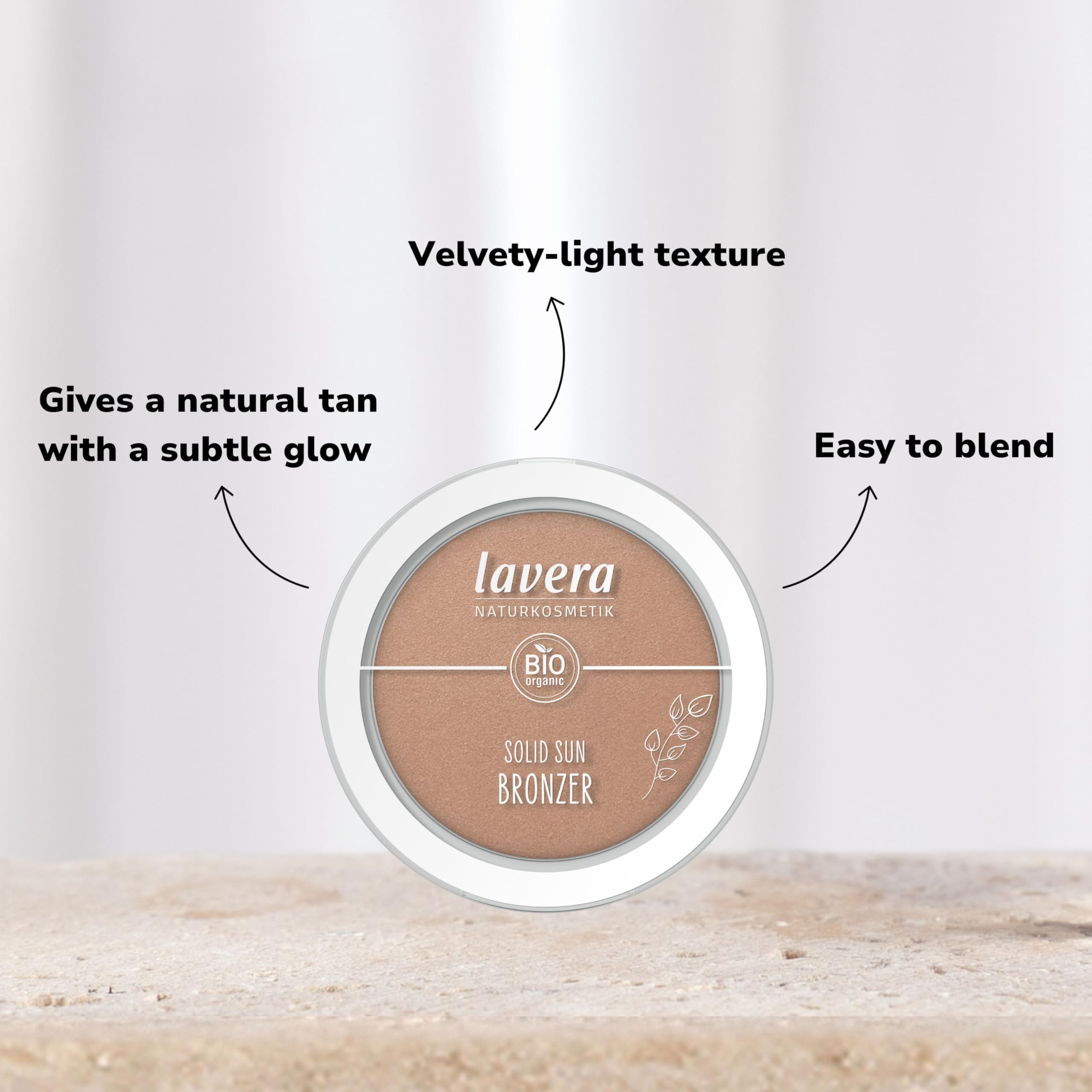 lavera Solid Sun Bronzer -Soleil Kiss 01 - subtle glow - natural tan - even finish - vegan - natural cosmetics - 5.5g - Image 3
