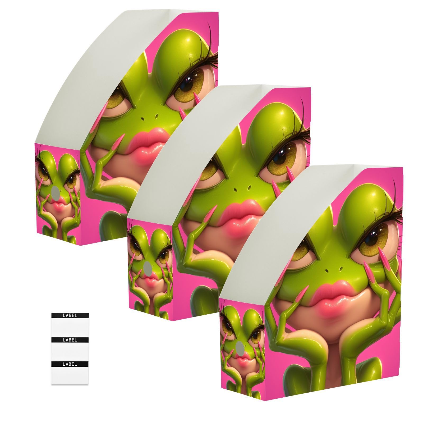 Porte-documents pliables grenouille lot de 3 idéal pour la rentrée - 8