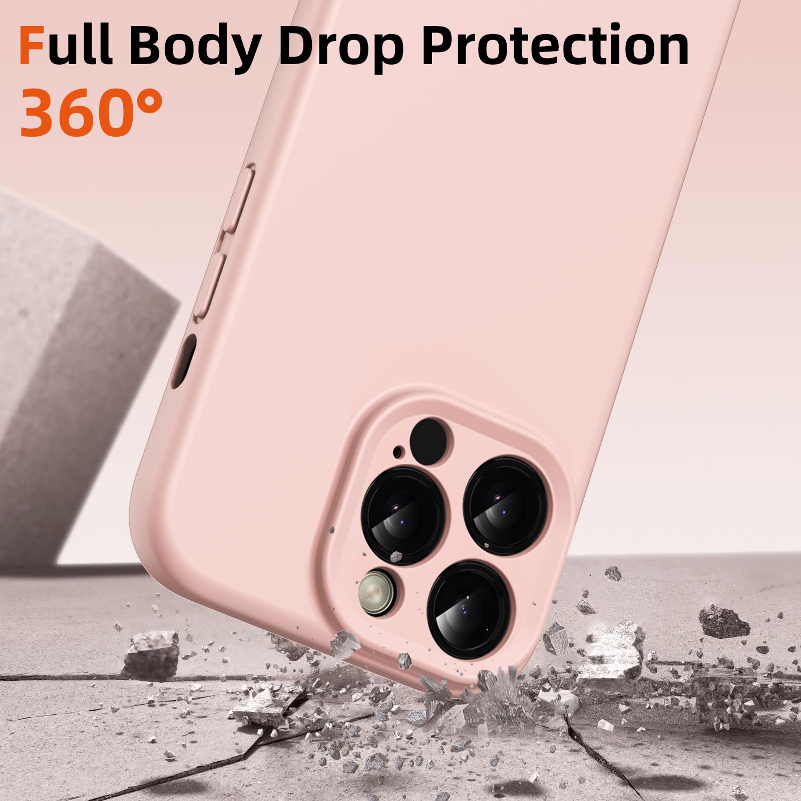 Magnetica Cover per iPhone 15 Pro Max Compatibile con MagSafe, Cover Custodia per iPhone 15 Pro Max Traslucida Opaca Case Ultra-Sottile Silicone Anti-Scivolo Resistente ai Graffi, Rosa