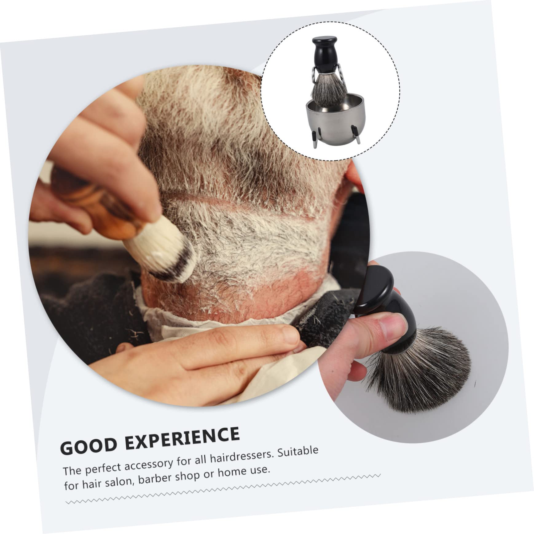 SOESFOUFU Mens Shaving Mug Brush Set Professional Shaving Brush Kit Present for Dad