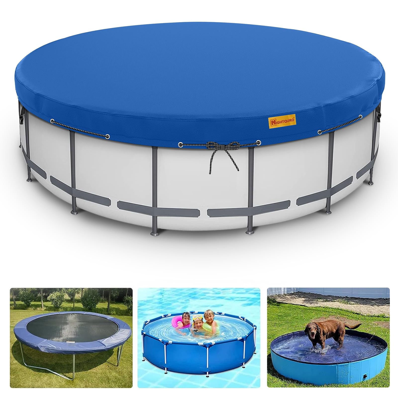 Swimming Pool Cover, Rectangle Pool Cover For 7.2ft X 4.9ft (87in X