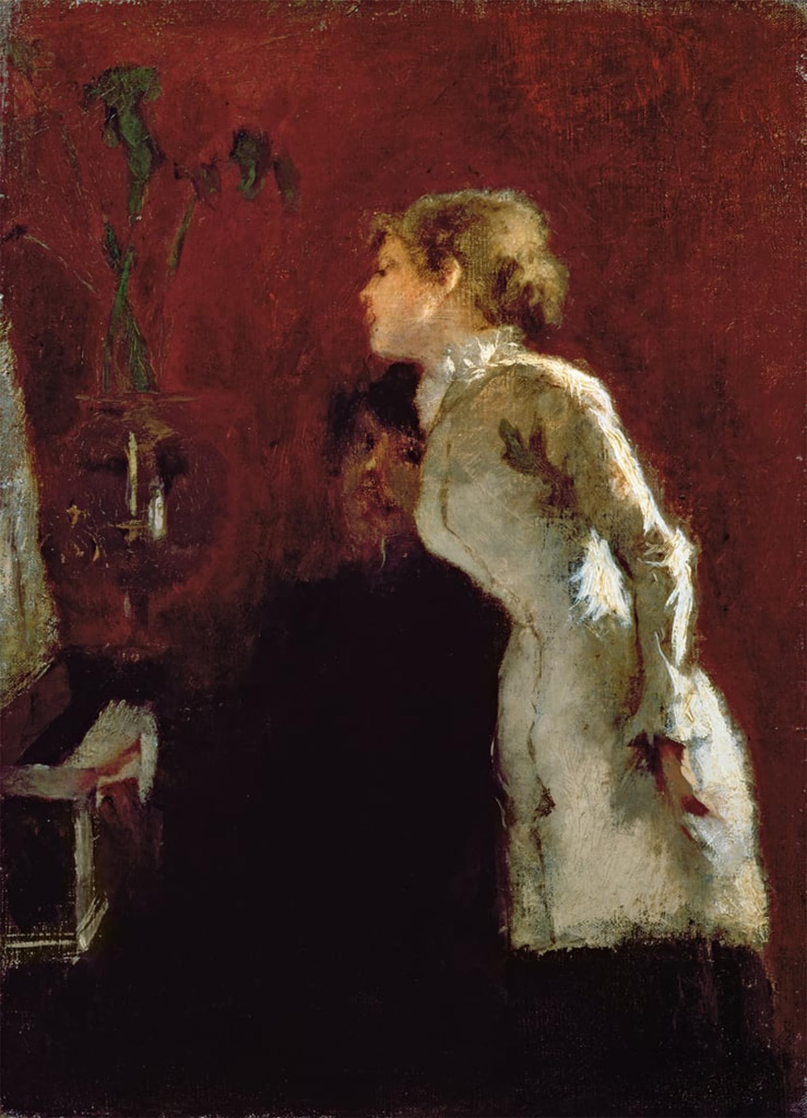 Posteriik No Frame Famous Modern Artwork Art Mural The Piano Lesson By Jean Louis Forain Oil Paintings Pictures For Home Decor 60X90cm