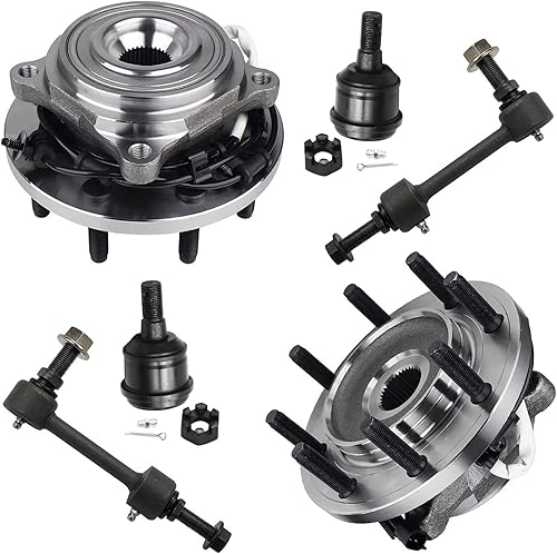 Miniatura 252 de Detroit Axle - Kit de cubos de rodamiento de rueda delantera de 6 piezas para Dodge Dart 2013-2016, Chrysler 200 2015-2017, 2 cojinetes de rueda