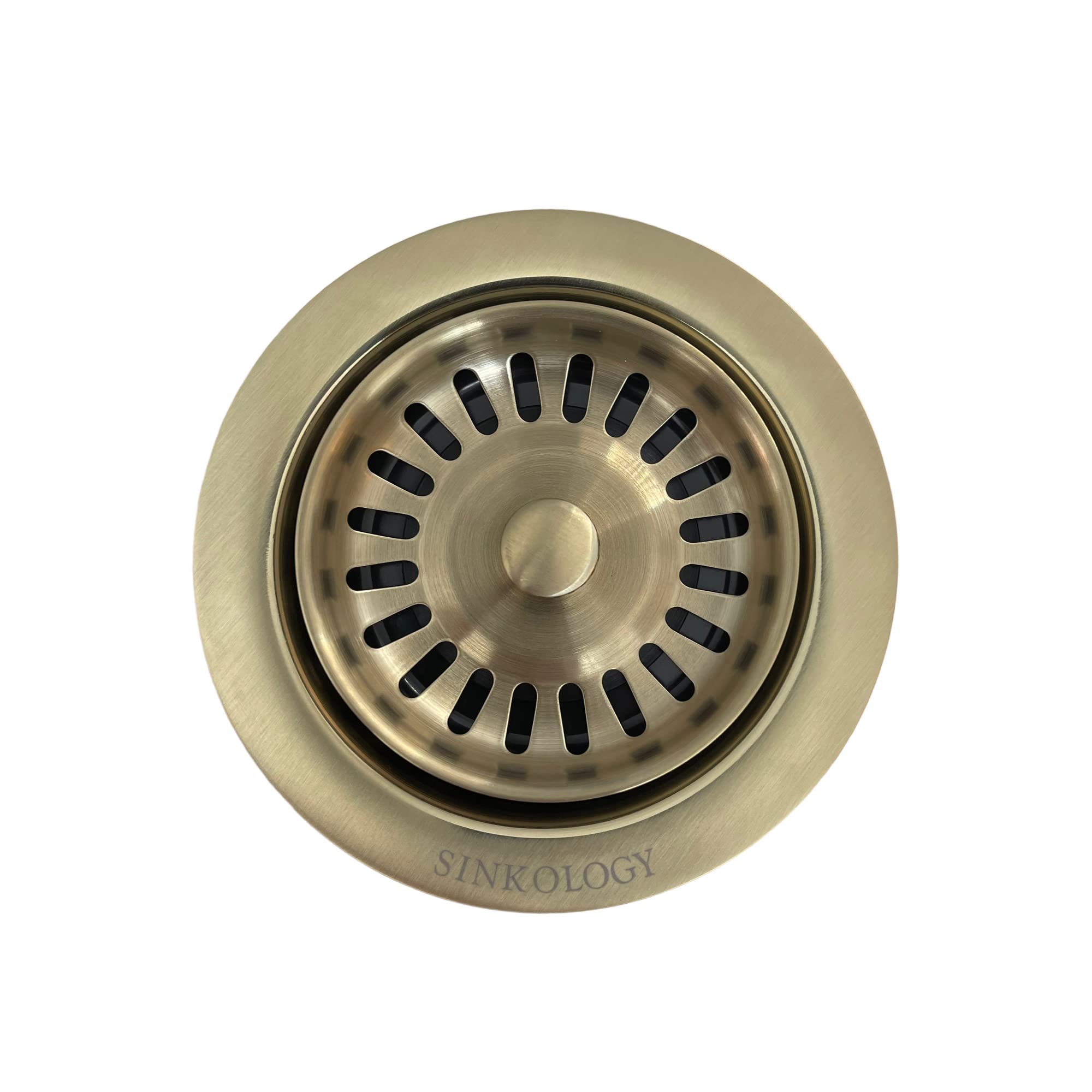 Sink Drain Flange Luxier And Stopper Brushed Gold Kitchen Sink Drain 