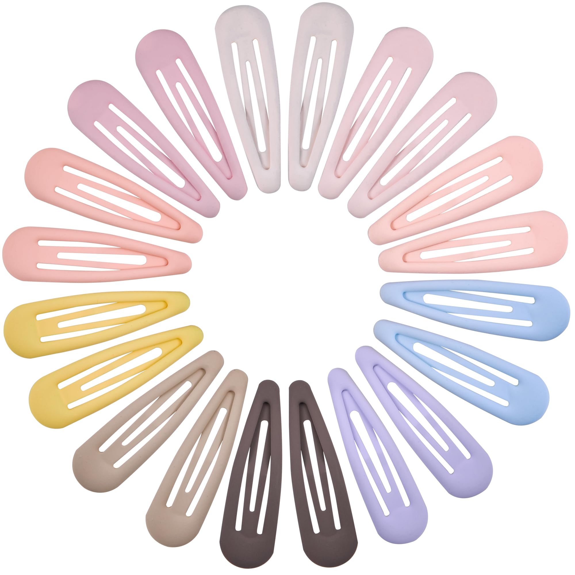 Small Matte Black Hair Barrettes - 20 Pack -11