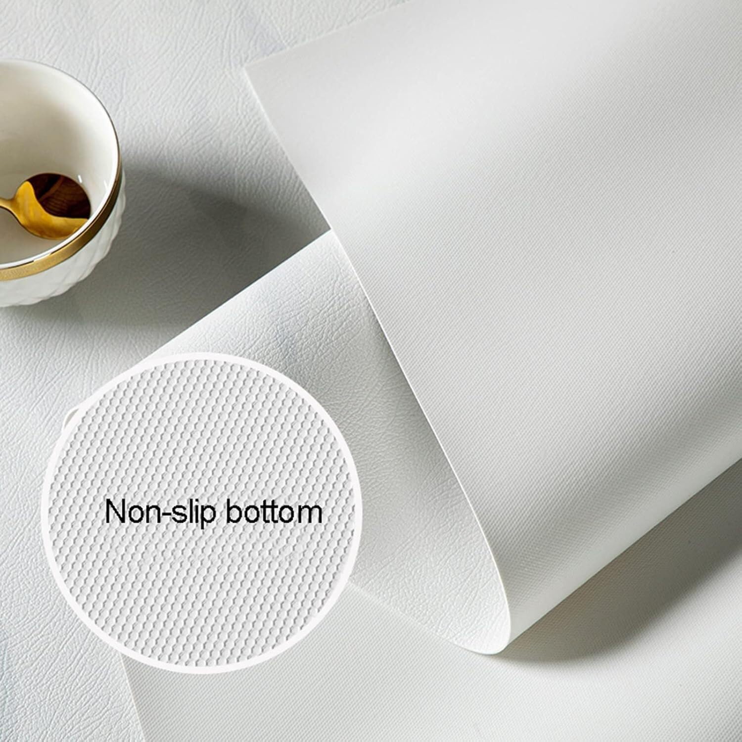 Plastic Table Mat Marble-Patterned Leather Wipeable Heat-Resistant Protector Kitchen Dining Table Decoration Festive Party Square Wipeable and Heat-Resistant(90 * 150cm)