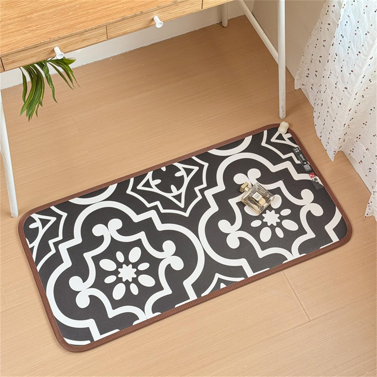 Calefactor de Suelo Radiante por Infrarrojos y Alfombra calefactora eléctrica de grafeno; Alfombrilla térmica para Calentar los pies (tecnología de Cristal de Carbono),A,50 * 80cm