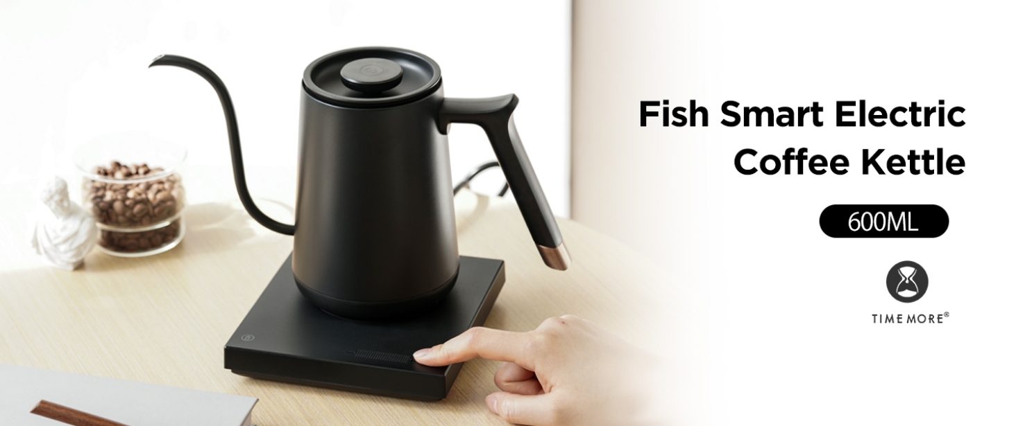 Amazon.com: TIMEMORE Fish Smart Electric Coffee Kettle 600ML