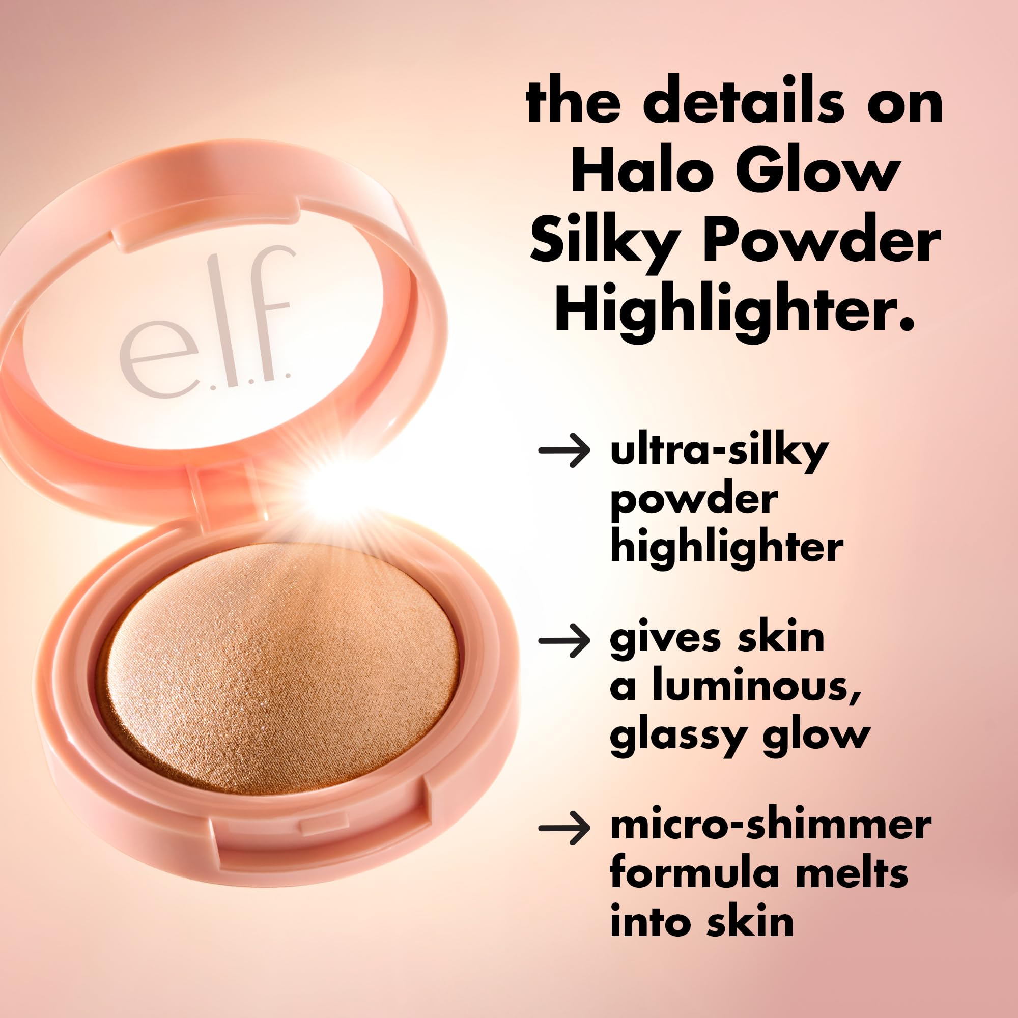 e.l.f. Halo Glow Highlighter - Luminous Glow -5 e.l.f. Halo Glow Highlighter - Luminous Glow -5