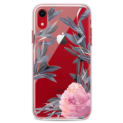 Miniatura 4 de Funda de TPU compatible con iPhone 16 15 14 13 12 11 Pro Max Plus Mini Xs Xr X 8+ 7 6 5 SE peonías rosas flores transparentes lindas florales