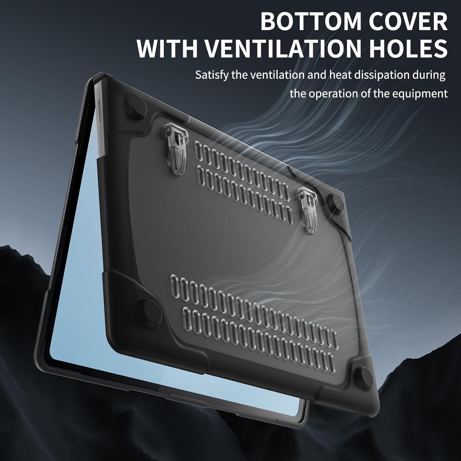 Heavy Duty Case for Microsoft Surface Laptop 13.8 inch, 2024 Windows 11 Copilot+ PC, 7th Edition Touchscreen Display with Fold Kickstand, Keyboard Cover & Screen Protector, Black - Image 3