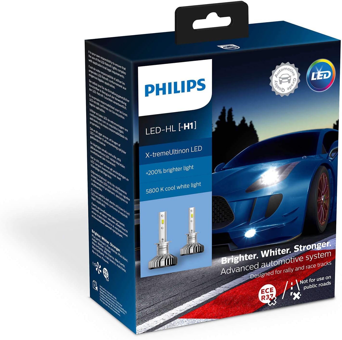 automotive lighting 11258XUX2 X-tremeUltinon LED car Headlight Bulb (H1), 5.800K, Set of 2