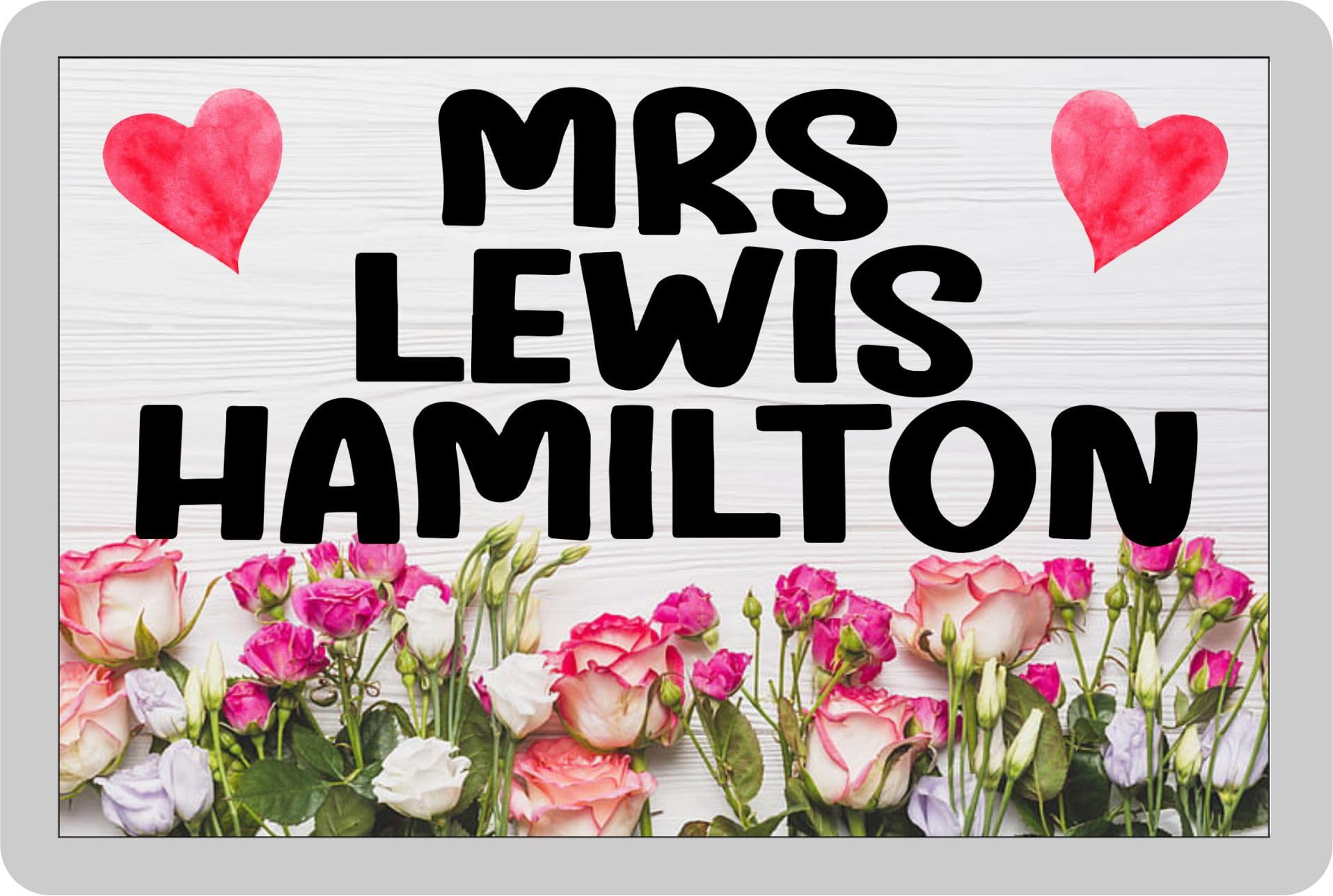 Mrs Lewis Hamilton Fridge Magnet Gift – Fun Cute Novelty Mercedes Sports Fan Present
