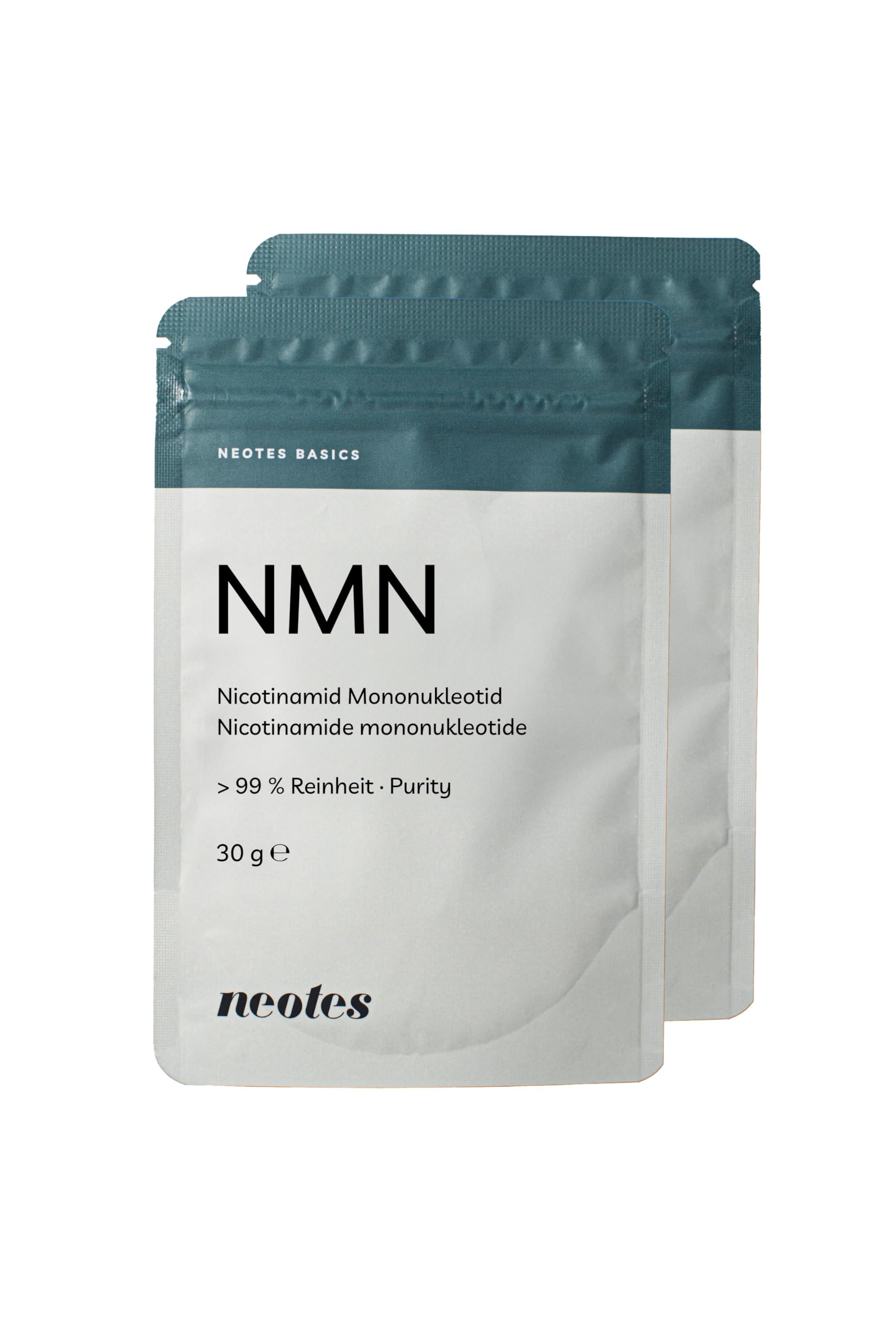 NMNeotes Formula Bioattiva | Confezione da 2x30g | Polvere Altamente Pura, Senza Additivi e Vegana | Materiale di Marca Uthever Testato in Laboratorio in Germania | Adatto per Cani e Gatti