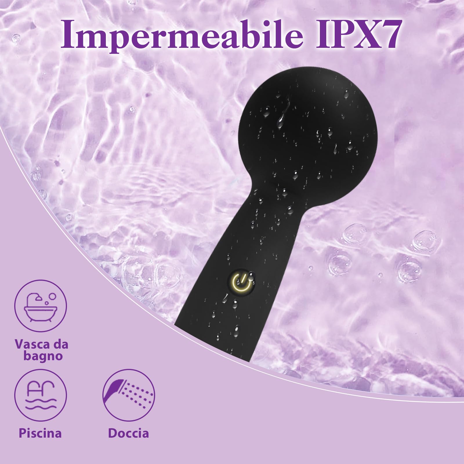 Vibratoreper Donna Professionale Vibratore Piccolo 10 Modalità di Vibrazione Sexytoysys Donna Coppia Vibratoreper Donna Punto g Squirting Vibratoriper Donne Sex Toys Stimolatore Clitoride (Nero)