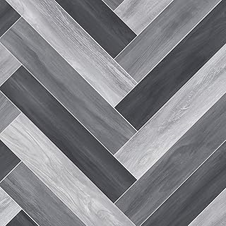 VINYL FLOORING UK Grey Wood Effect Slip Resis...,