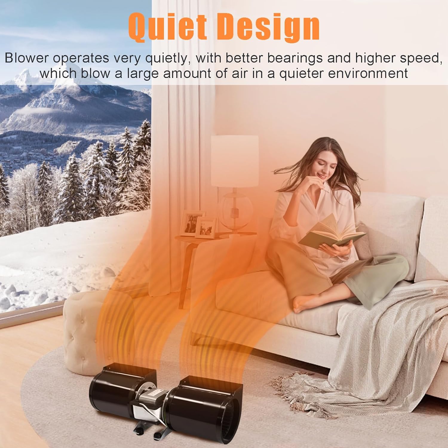 GFK-160A GFK-160 Fireplace Blower Fan Kit for Heat N Glo, Quadra-Fire, Heatilator, Superior, Majestic, GTI, Hearth and Home DV3732, Quadra-Fire 7100, Heat N Glo SL-750TR-C, SL-750TR Blower Fan Kit