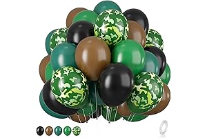 Camo Decorations for Party: Camouflage Balloons Set for Army Party Decorations