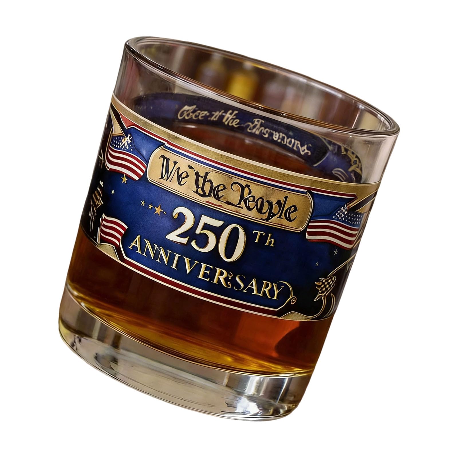 Btgghytr 250Th Anniversary High Borosilicate Glass Whiskeys Cup Commemorative 300Ml Drinkware for Beverages Cocktails Irish Glass