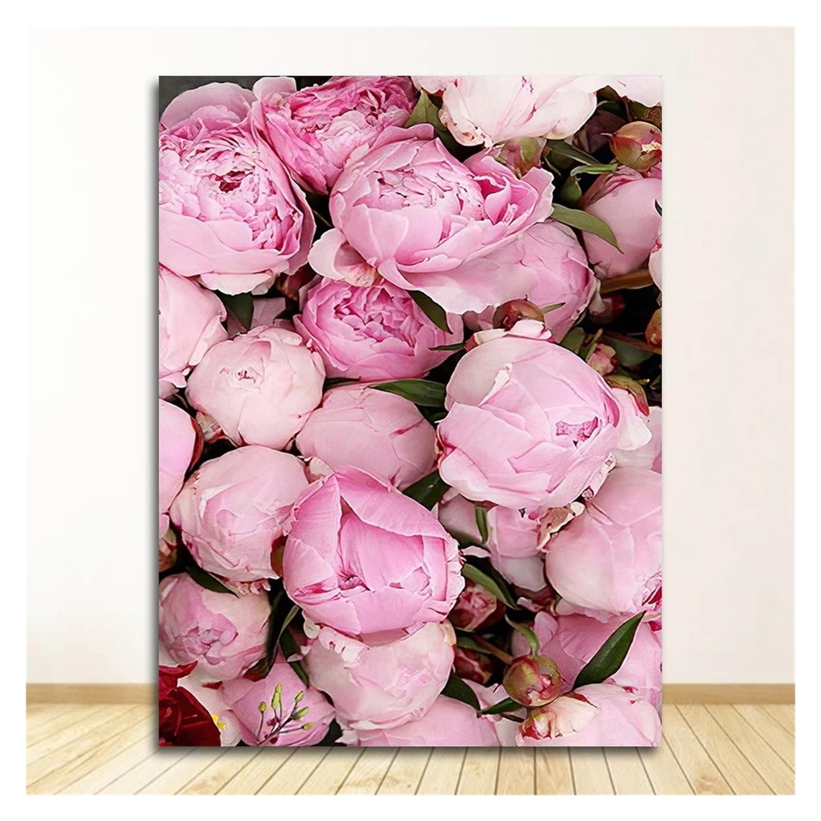 Xenite C Wall Art Anvas Prints Wall Art Picture For Living Room Home Decoration Anvas Painting Nordi Decor Elegant Peony Flower Phrase Poster(,30X40cm)