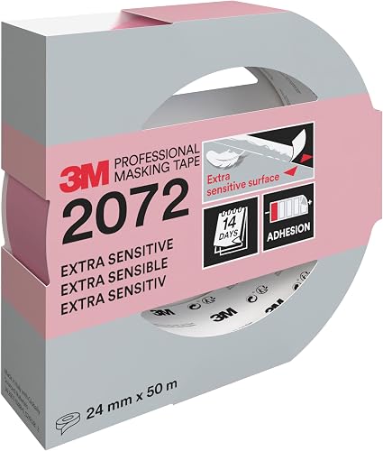 3M Cinta de enmascarar profesional 2072, para superficies de