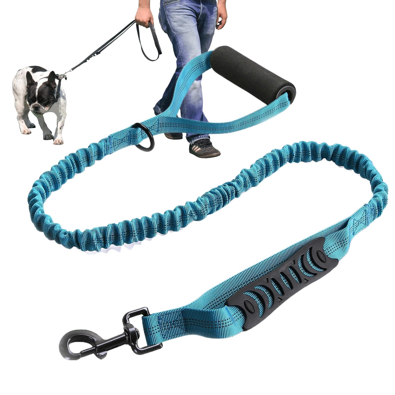 Shock Absorbing - Shock Absorbing Reflective Pet Lead, Multipurpose Pet Accessory | Pet with Shock Absorbing Technology High Density Pet with Handle for Small and Medium Dogs