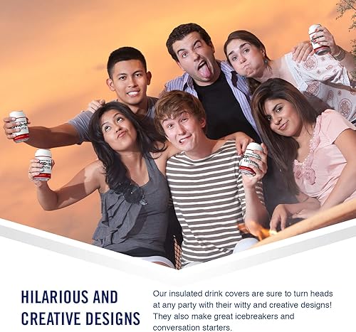 Miniatura 8 de Beersy Funda de silicona para latas de cerveza, funda aislada para latas, disfraz novedoso para eventos al aire libre, golf, fiestas, conciertos,