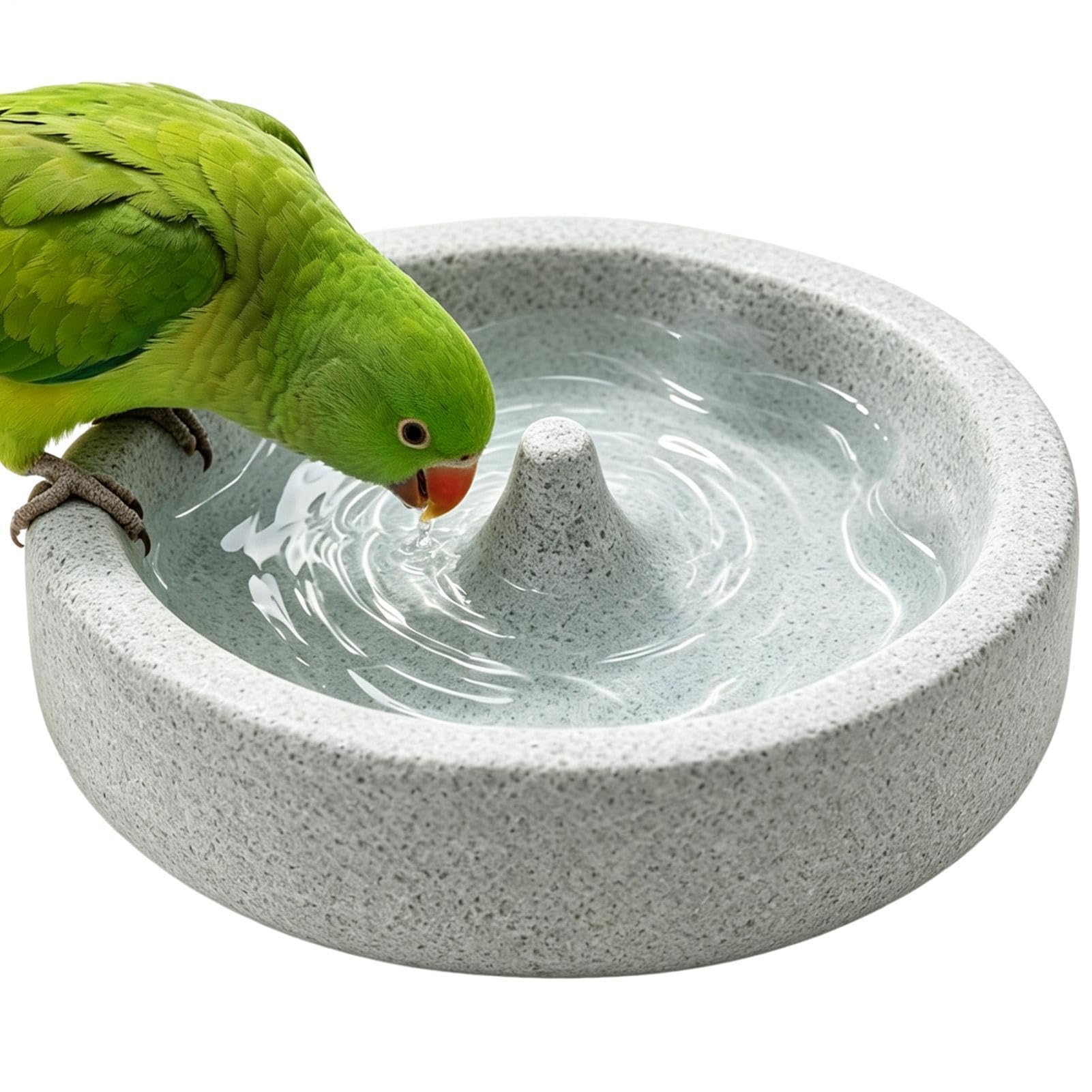 Mangeoire à oiseaux portable, stable et résistante à l'usure | Gamelle pour perruches, perruches, perruches – Idéal pour l'alimentation, le bain et les voyages
