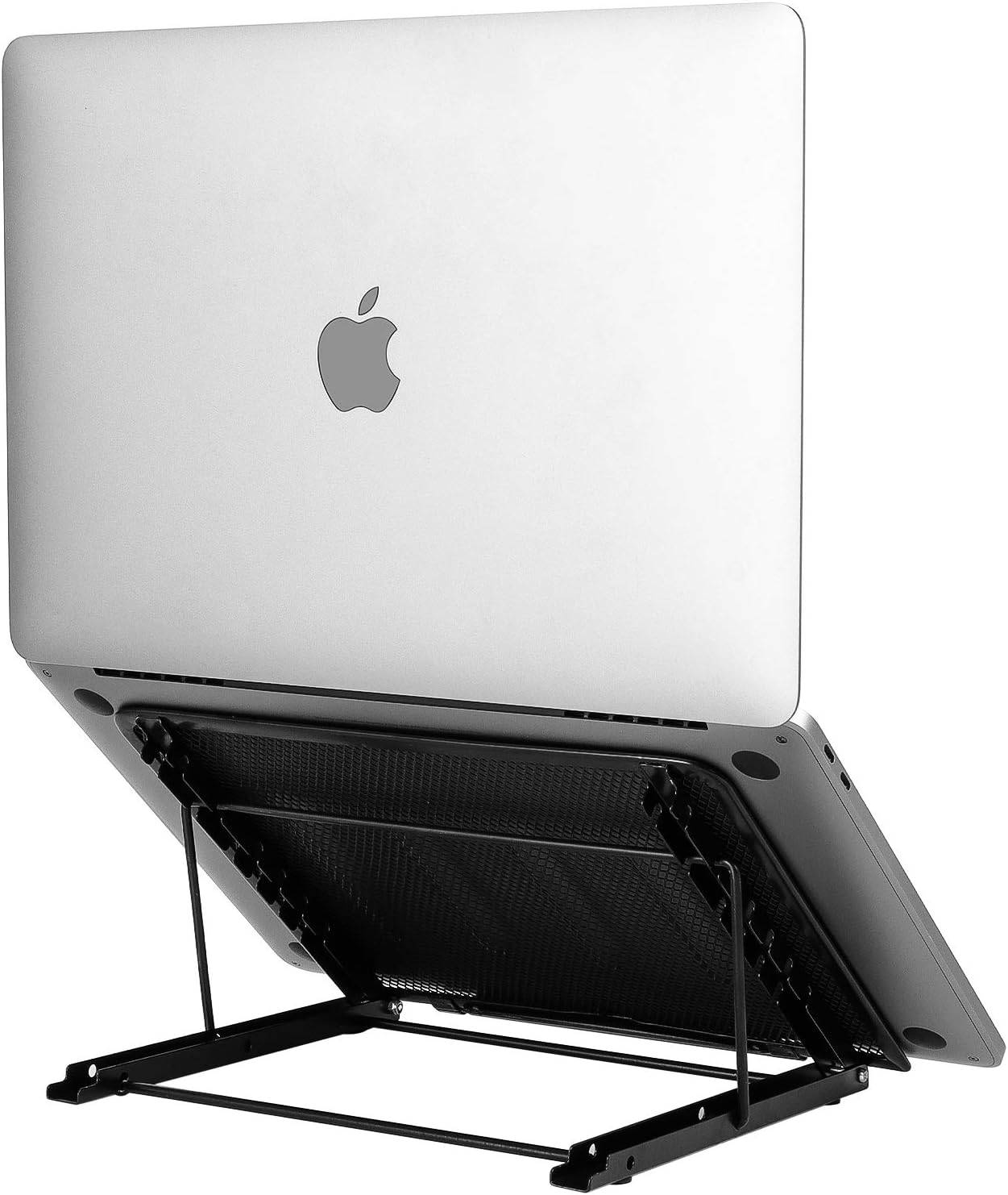 Laptop Stand Upgraded, Adjustable Portable Laptop Holder for Desk, Aluminum Ventilated Notebook Riser for MacBook Air Pro, More 10-15.6 inches PC Computer, Tablet, iPad (Black)