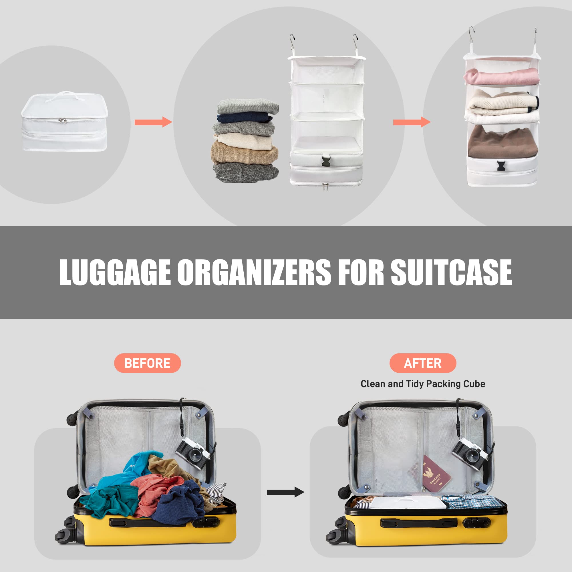 hanging clothes organizer for travel