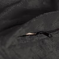 Vista 6 de Chill Sack - Puff Puff gigante de espuma viscoelástica de 6 pies. Sofá grande con funda de microfibra suave, color gris piel.