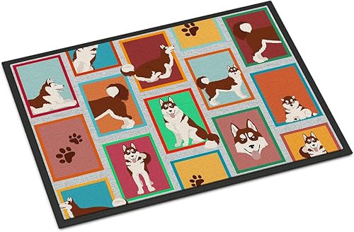 Vista 344 de Caroline's Treasures MLM1087MAT - Felpudo de perro de montaña bernés de 18 x 27 pulgadas, para interiores y exteriores, para entrada, Bernese