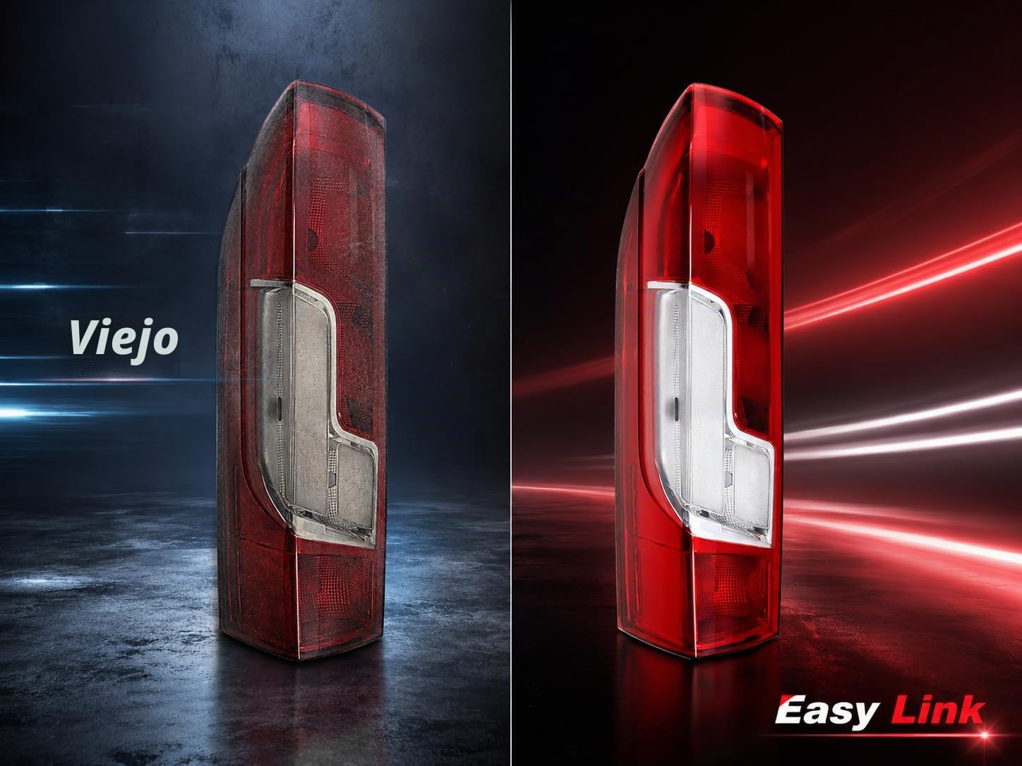 Luz Trasera Izquierda Compatible con Fiat Ducato 2014+ Citroen Jumper Relay 2014+ Peugeot Boxer 2014+ Ram ProMaster 2019+ Opel Movano 2021+ Vauxhall Movano 2021+ Toyota Proace Max 2024+