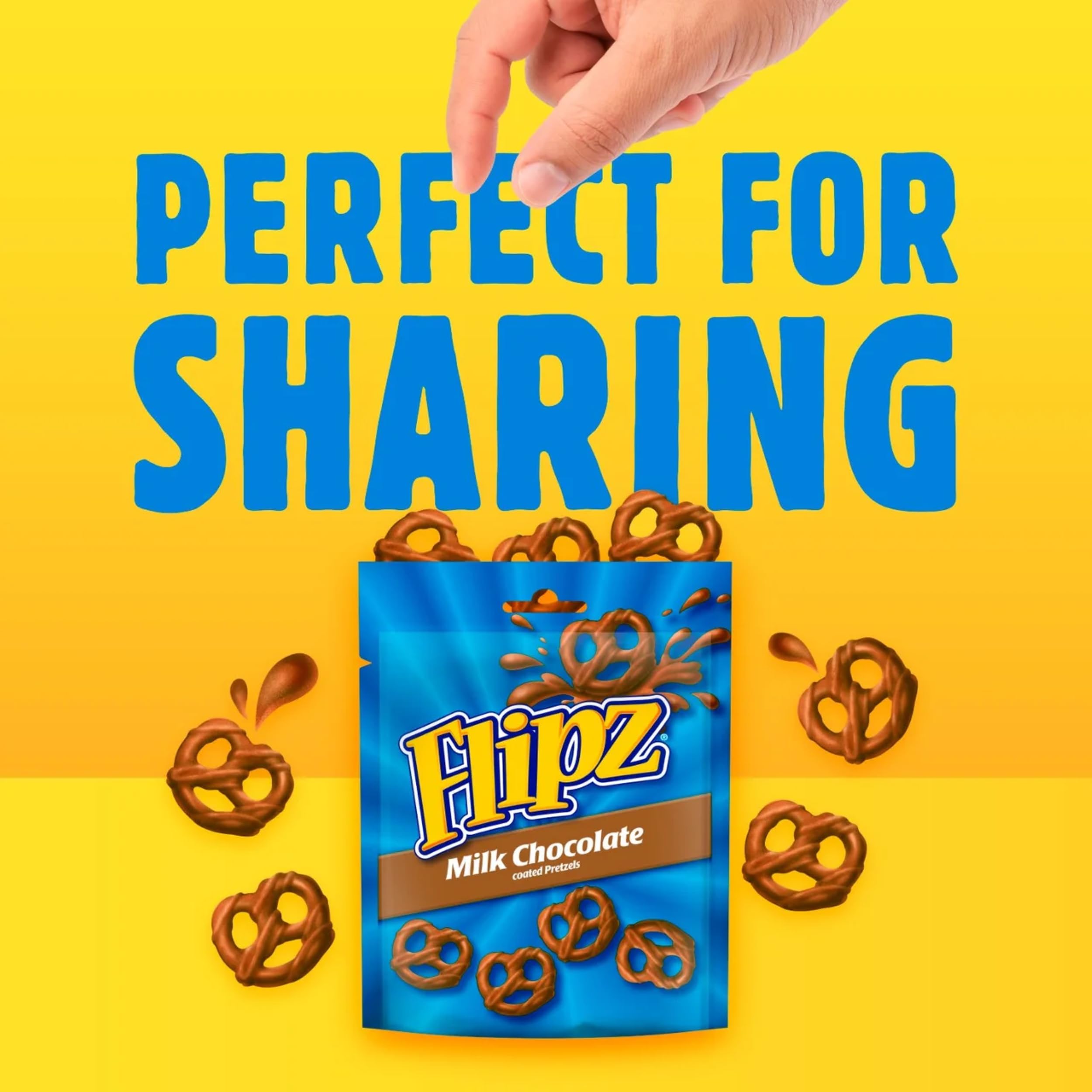 MCM MC vidades Flipz Pretzels Chocolate con Leche, 100 g