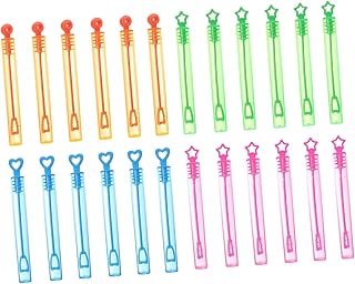 ibasenice 24 Pcs Bubble Wands Refilled Bubble Wand Bubble Wand Playthings Bubble Wand Toys Bubbles for Kids Empty Bubble Wands for Kids Children Summer Party