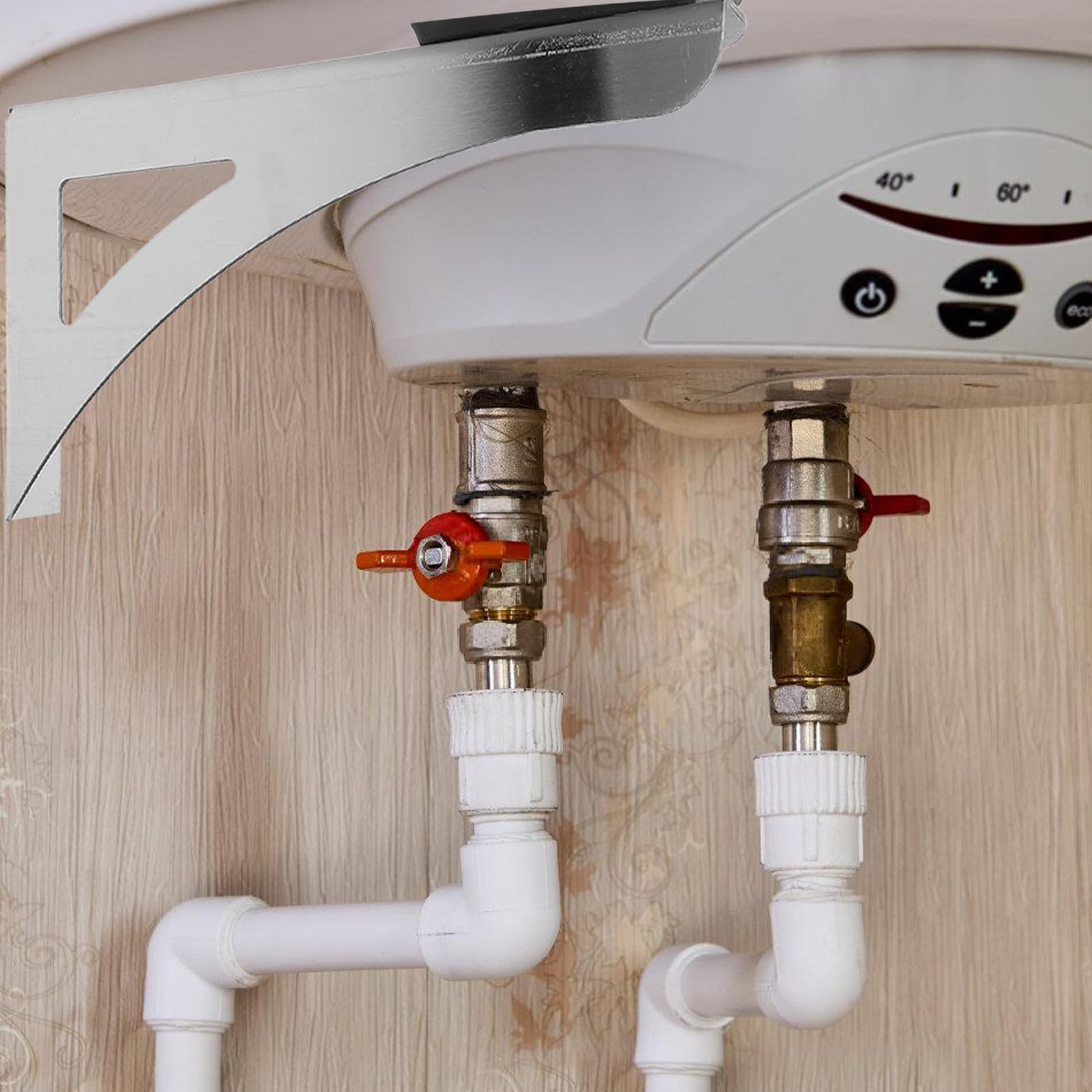 Soportes de Acero Inoxidable para Calentador de Agua Eléctrico Soporte Grueso para Termo Cilíndrico Montaje en Pared 1 Par para Calefactores y Termo Eléctrico