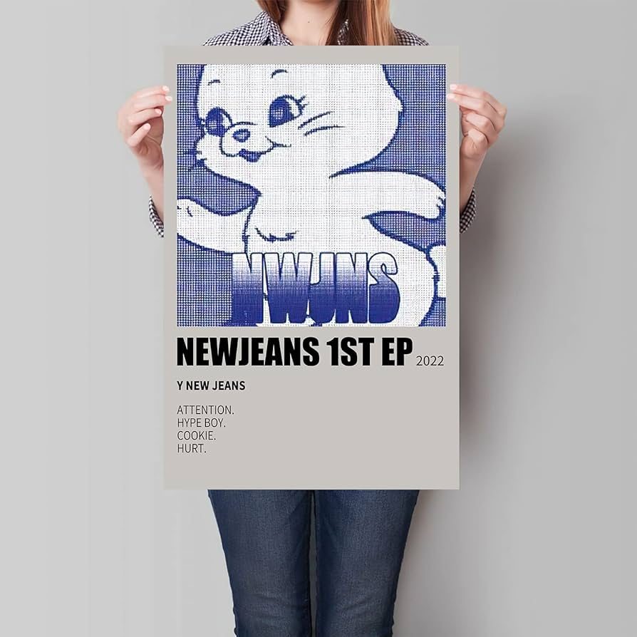 new jeansポスター Thunwid Kpop Posters NEW JEANS Poster New Jeans Music Album