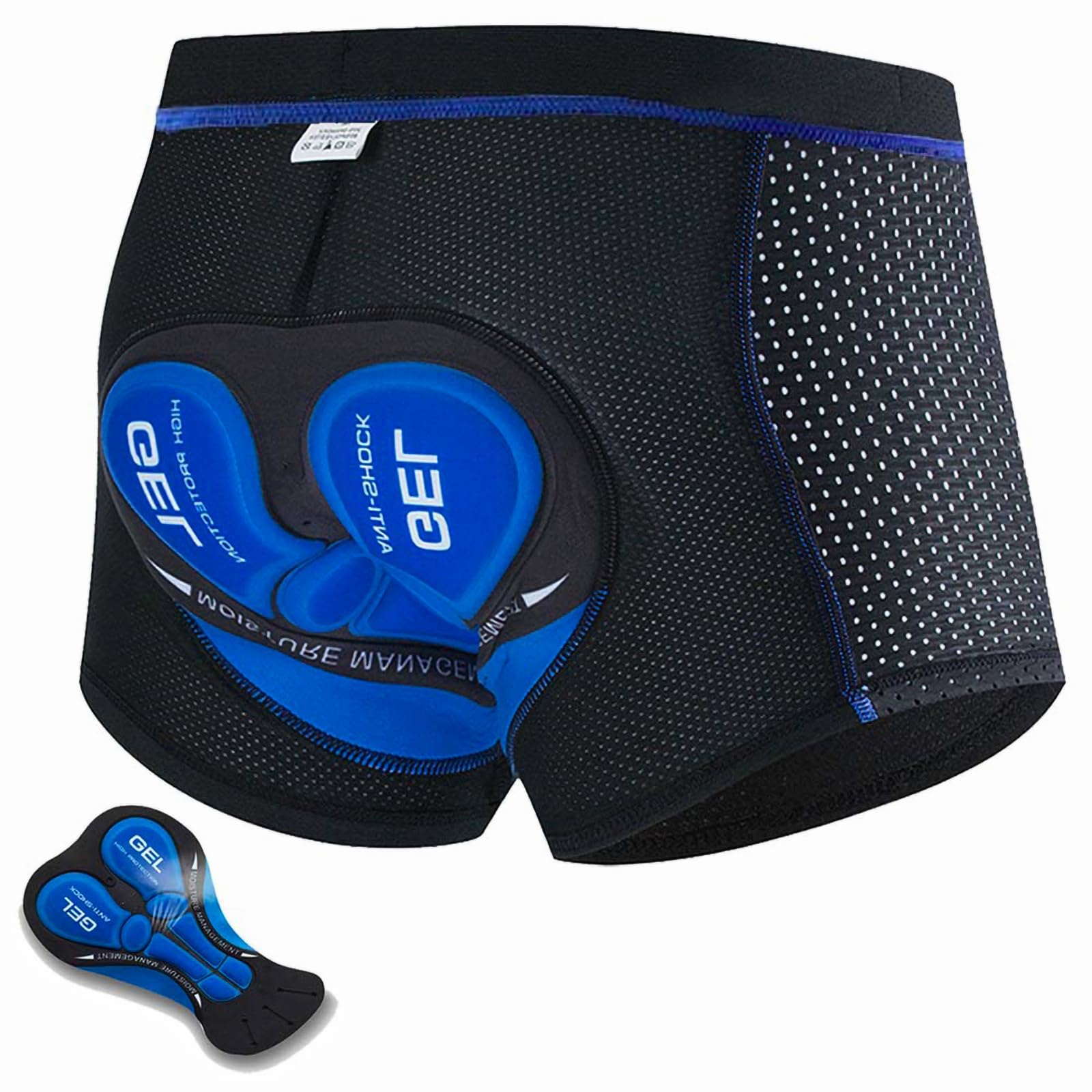 PROBEROS® Men's Cycling Shorts 3D Padded Cycling Pants for Men High Stretchy Sport Pants Breathable Quick Dry Cycling Pa