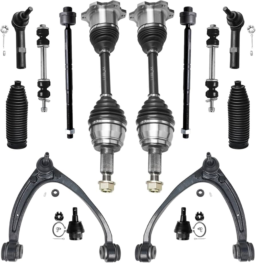 Detroit Axle Front Upper Control Arms w/Ball Joints Sway Bar Links