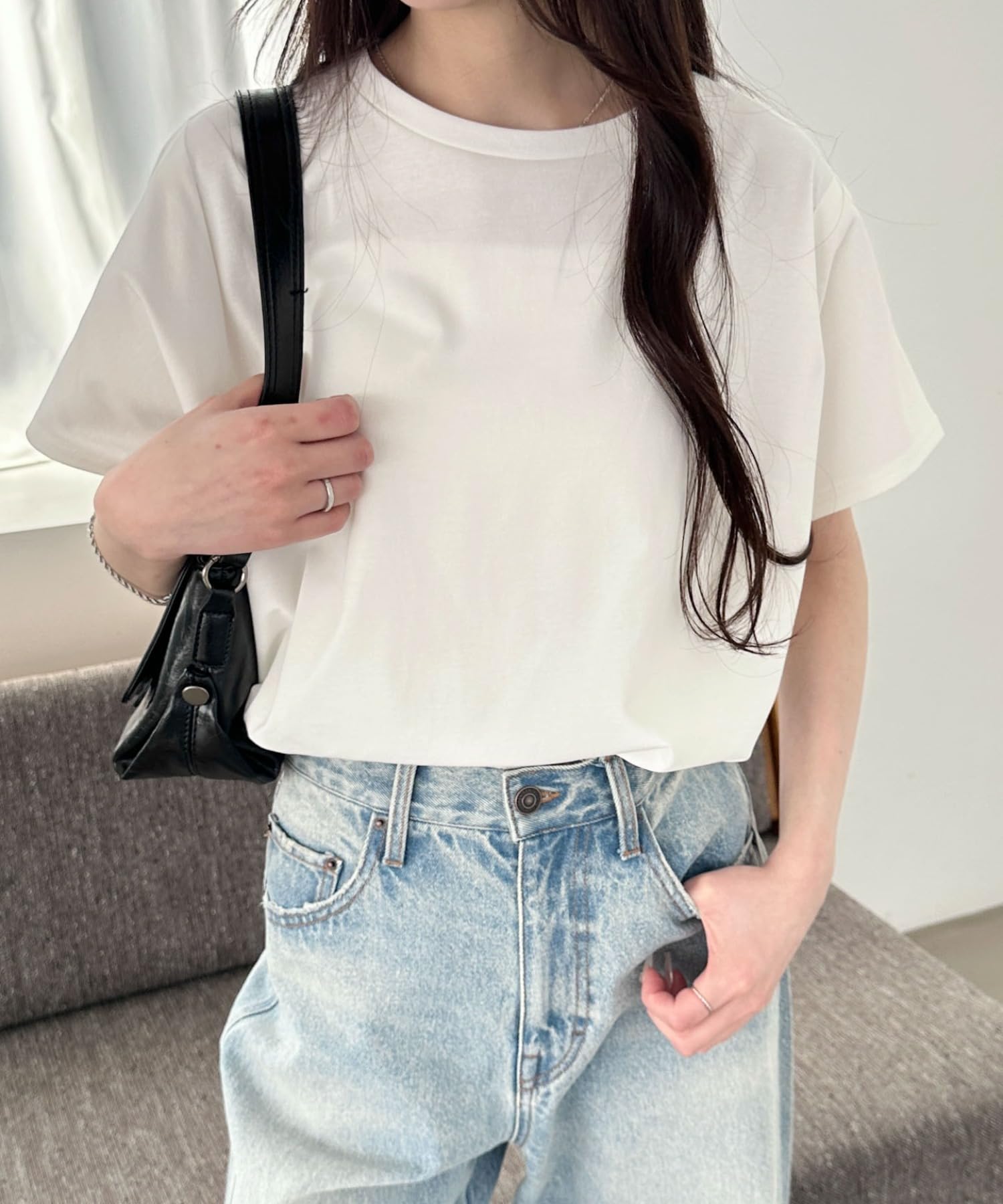 [ウィゴー] WEB限定 接触冷感 フレンチスリーブ Tシャツ 半袖 服 トップス シャツ 春服 夏服 春 夏 秋 レディース - 3