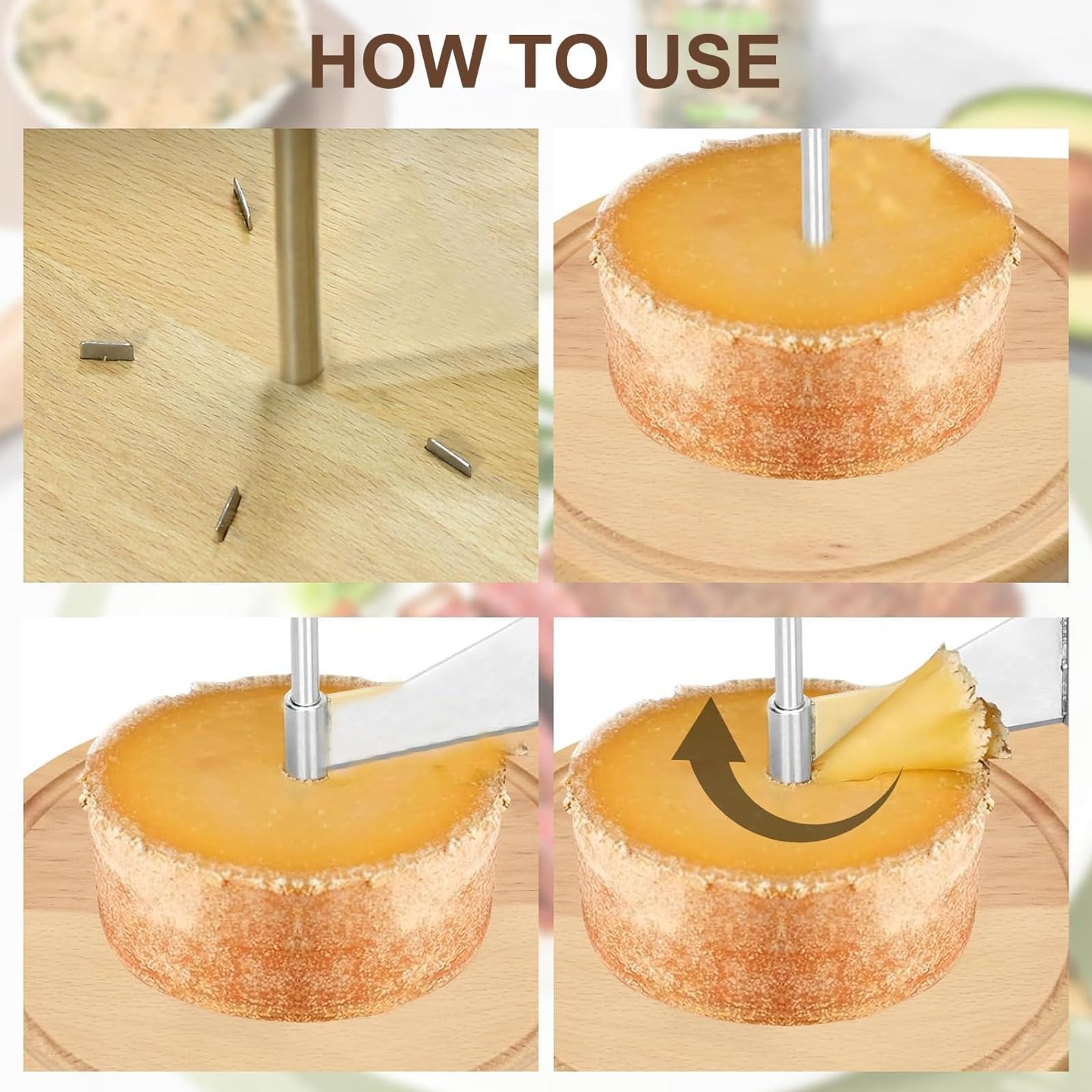 Käse-Lockenwickler & Hobel, Verstellbarer Schneider für Hart- & Weichkäse, Schokolade, Dekorative Spiralen & Gourmet Serviermaschine