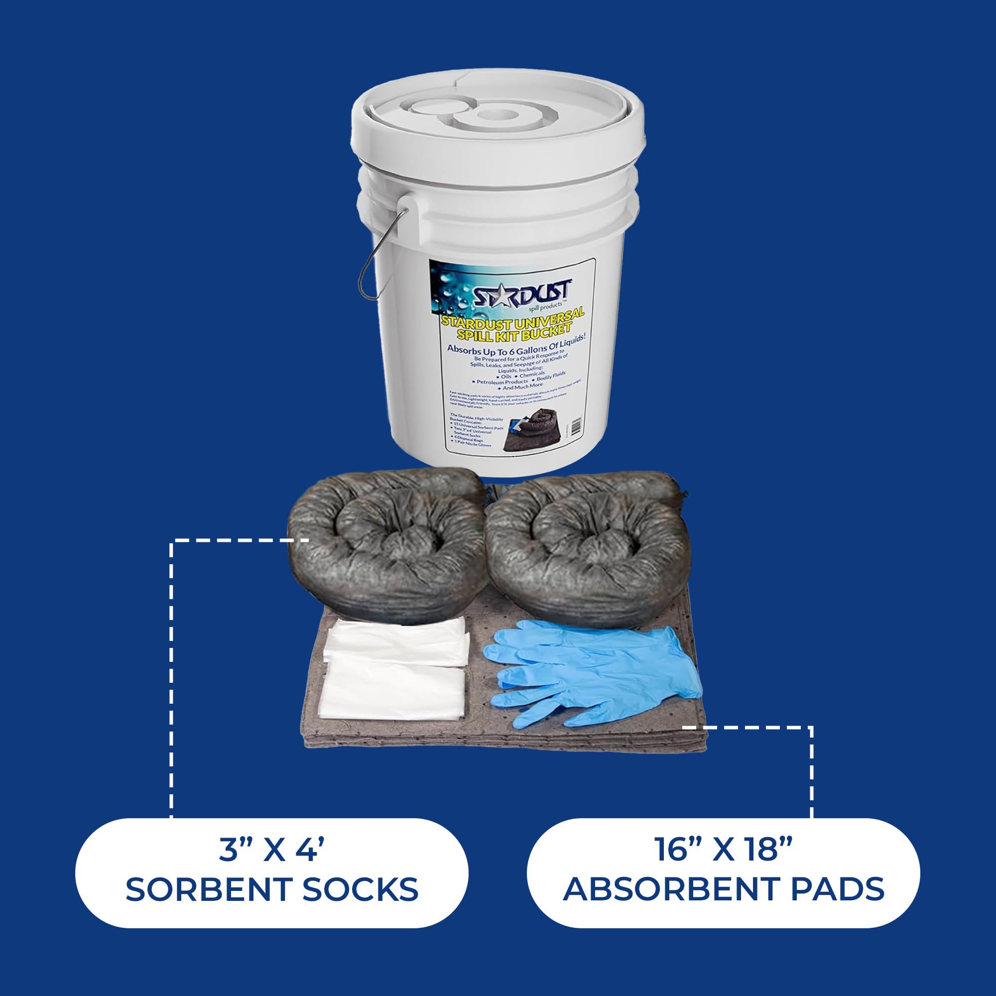 STARDUST Spill Kit: OSHA Approved - Quick Cleanup -8