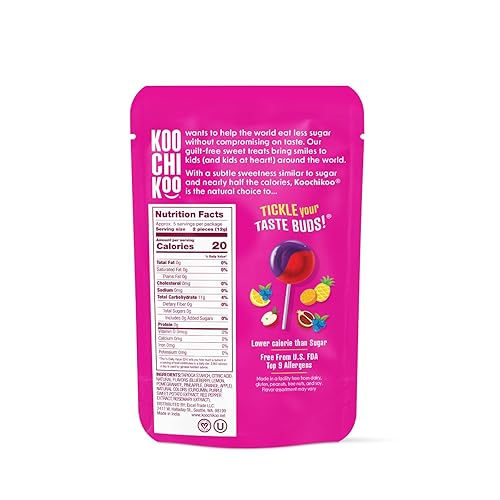 Miniatura 2 de Koochikoo Bolsa de piruletas orgánicas sin azúcar, 10 unidades (paquete - 3)