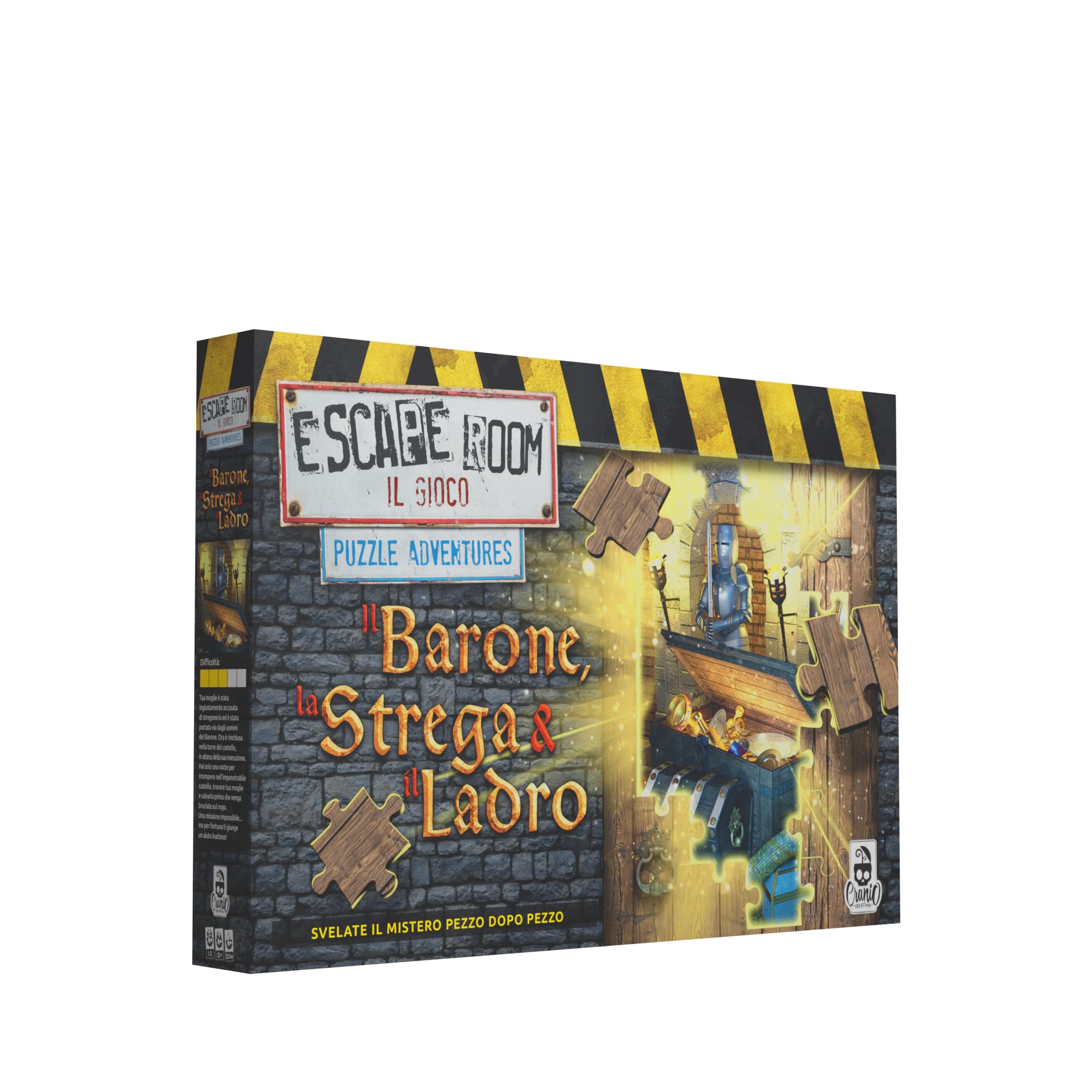 Cranio Creations - Escape Room Puzzle The Baron, The Witch And The Thief, A New Chapter Of The Escape Room Puzzle Line, Edition in Italian Language CC365