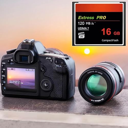 Miniatura 2 de Tarjeta CompactFlash de 16 GB, UDMA 120 MBs, tarjeta CF original tarjeta de memoria para fotógrafo profesional, videógrafo, entusiasta