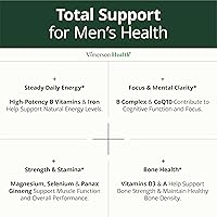 Vista 4 de Multivitamínico para hombres – Multivitamínicos y multiminerales esenciales para hombres 60 cápsulas líquidas con vitamina B12, A, D, C, zinc