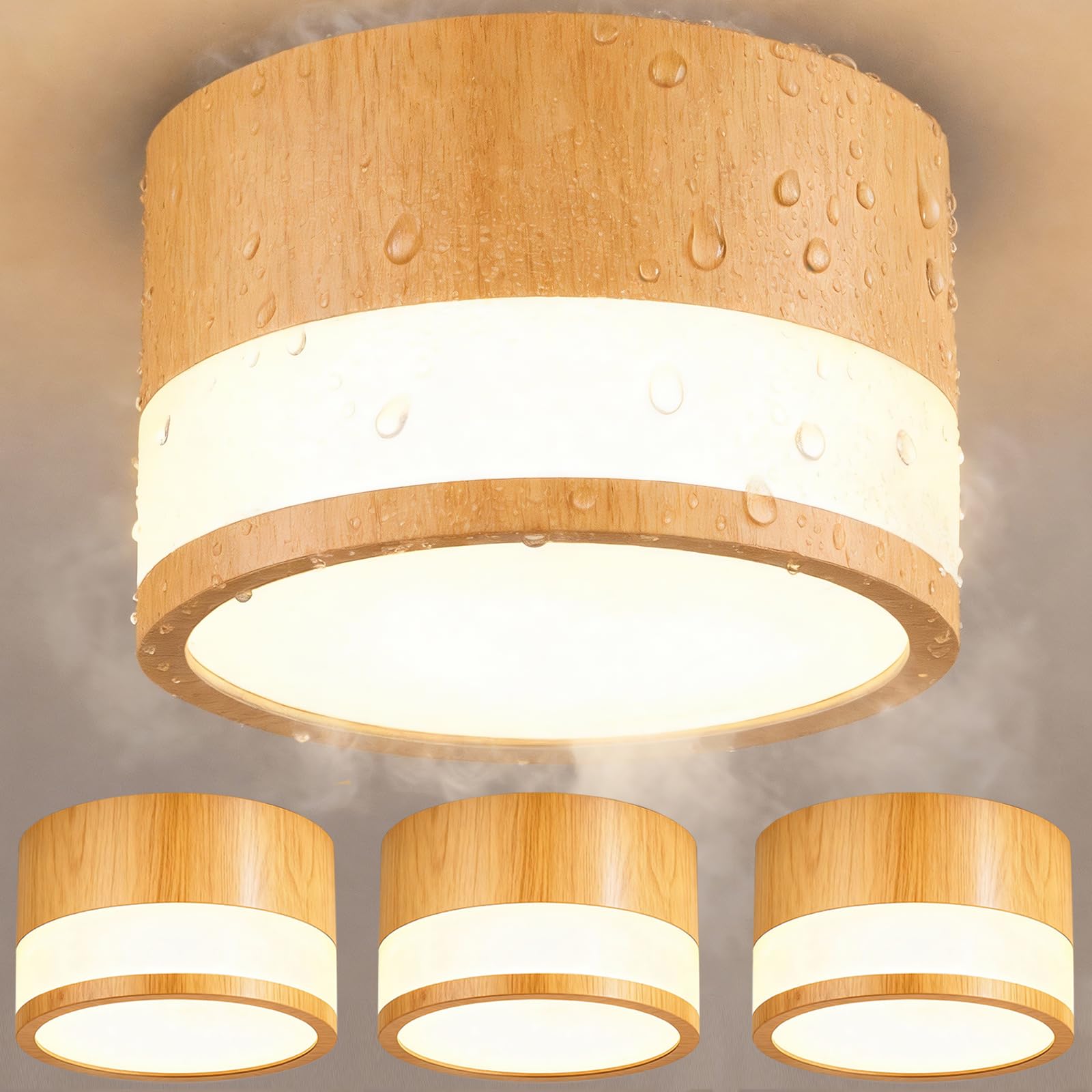 ZIZZLER IP44 Wasserdichte Aufbauspot Weiß für Bad Küchen