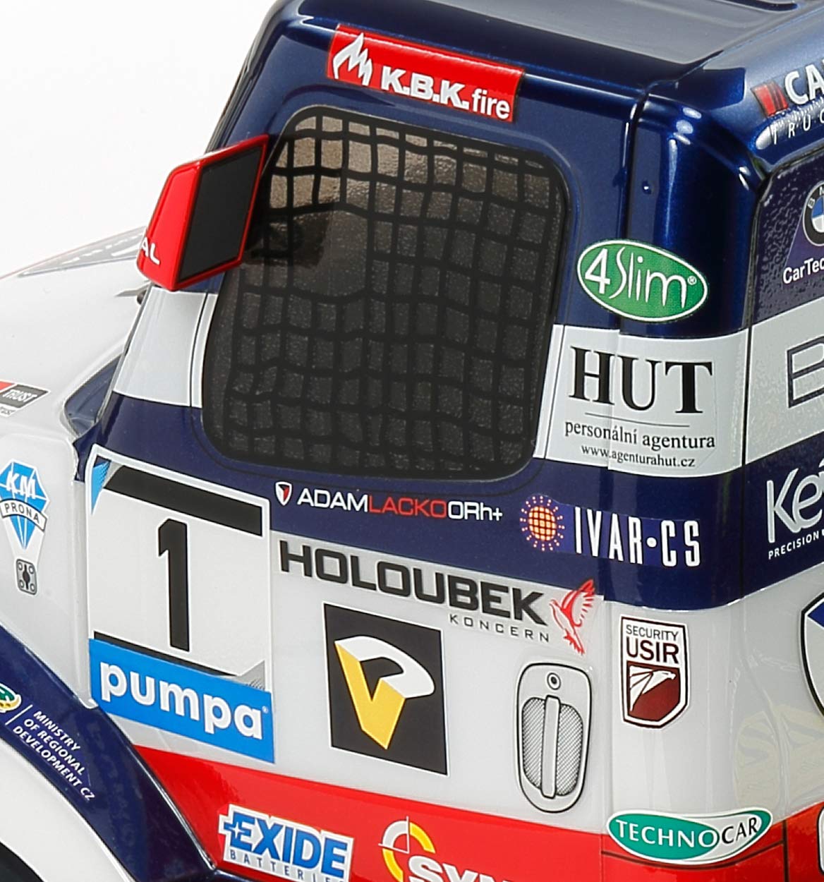 Tamiya 58661-1:14 RC Buggyra Fat Fox RaceTruck TT-01E, ferngesteuertes Auto/Fahrzeug, Modellbau, Bausatz, Renntruck, Hobby, Zusammenbauen, Weiß