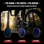 SmallRig ND Filter Kit for DJI Osmo Action 5 Pro/Action 4, 5 Pack CPL FS ND8 ND16 ND32 Snap-On Polarizing Neutral Density Filters & Lens Silicone Cover, HD Optical Glass/Multi-Coated Lens Filters 5411